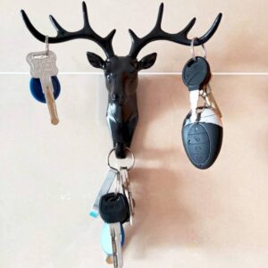 Deer Head Keychain Holder